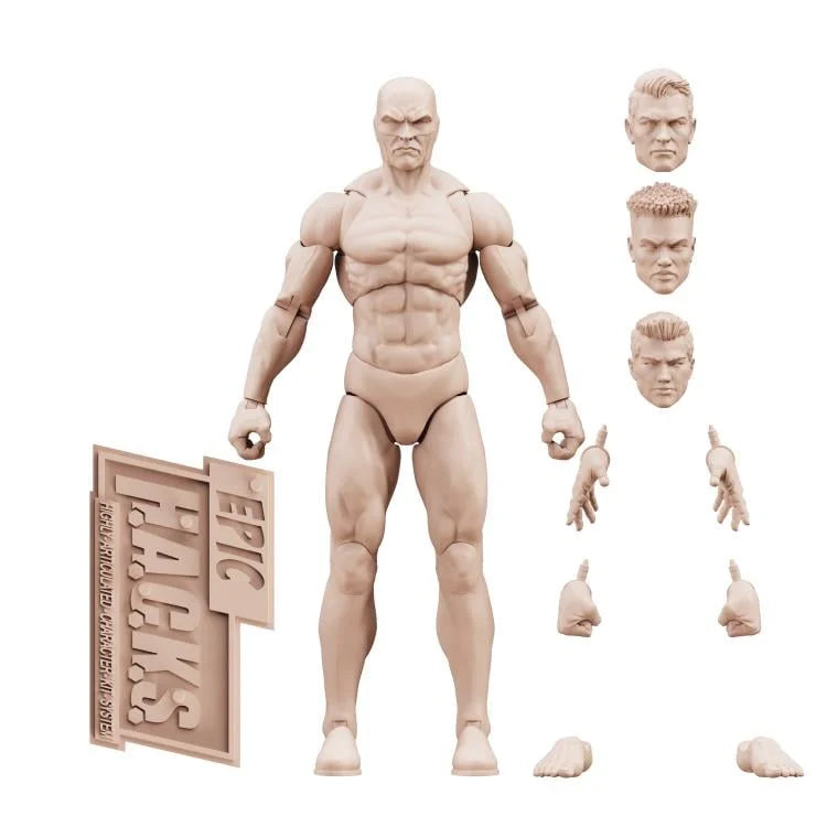 Epic Hacks Blanks Champagne Beige Male 1/12 Scale Action Figure
