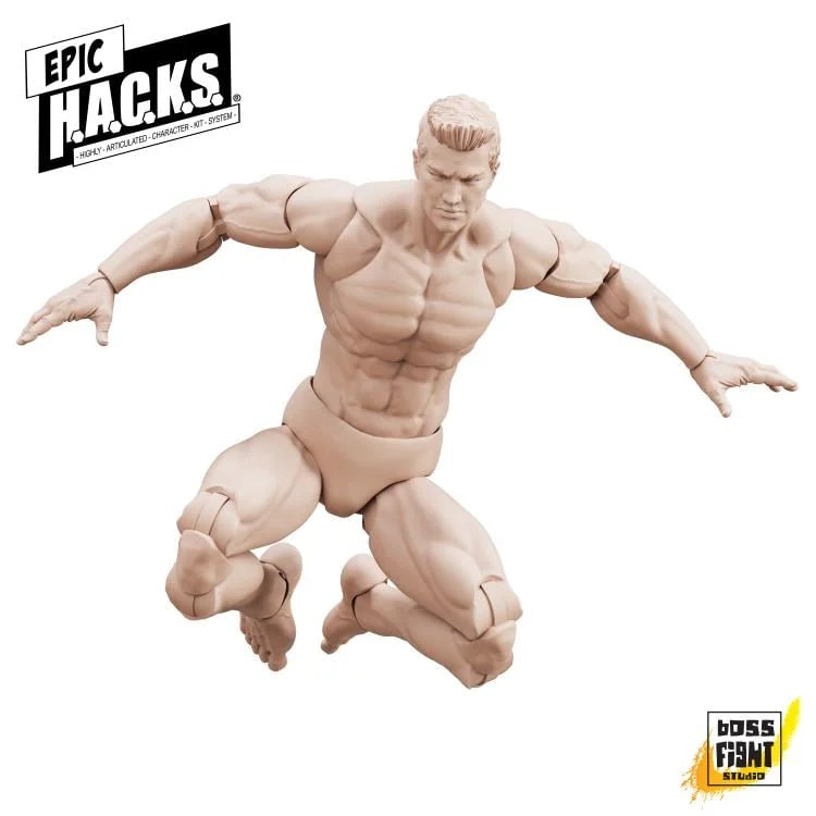 Epic Hacks Blanks Champagne Beige Male 1/12 Scale Action Figure