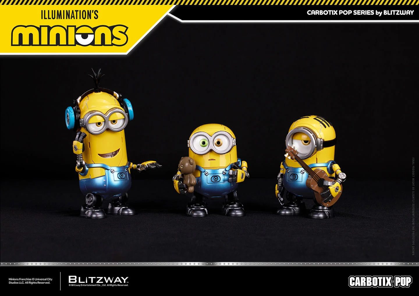 Carbotix Pop Minions Deluxe Action Figure Set