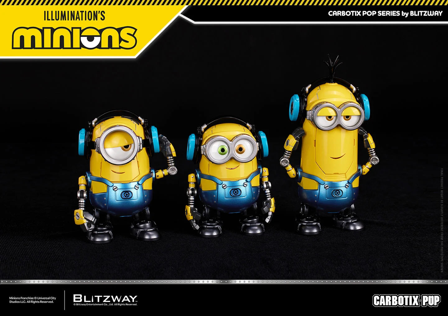 Carbotix Pop Minions Deluxe Action Figure Set