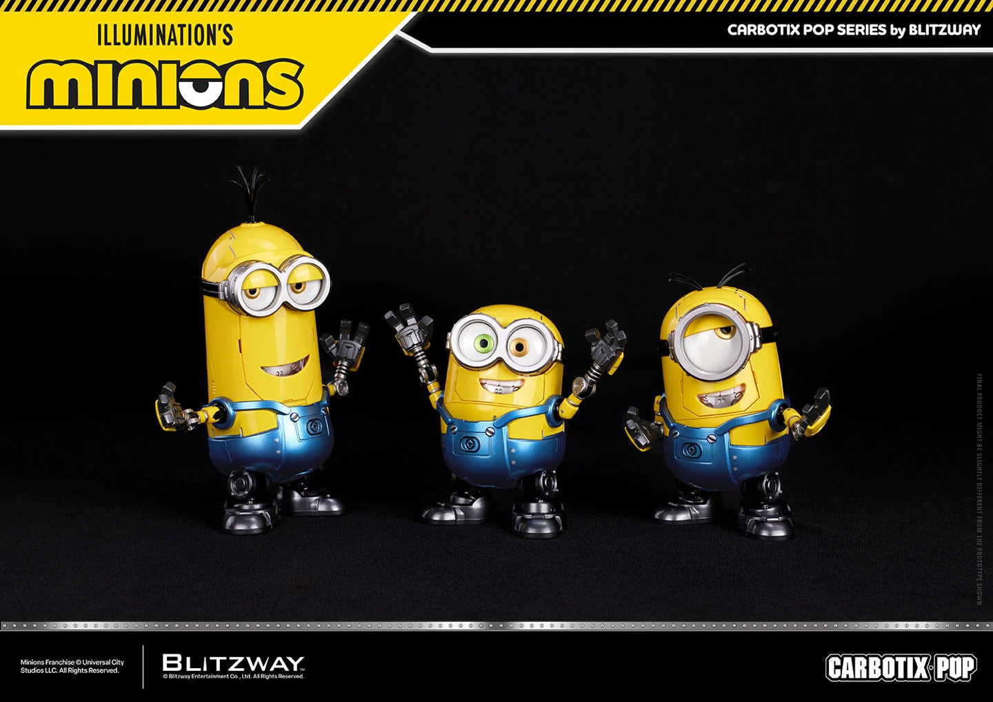 Carbotix Pop Minions Deluxe Action Figure Set