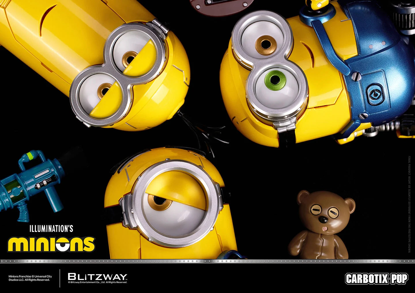 Carbotix Pop Minions Deluxe Action Figure Set