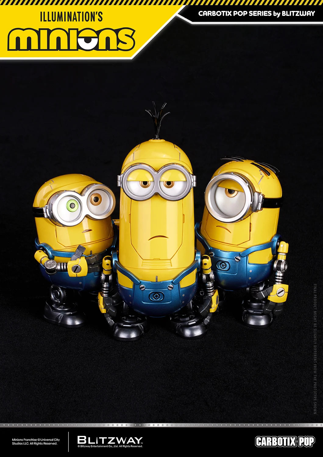 Carbotix Pop Minions Deluxe Action Figure Set