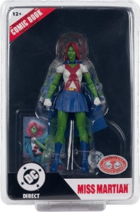 DC McFarlane DC Page Punchers Miss Martian (Red Platinum - Teen Titans Issue #41) **GameStop Exclusive **