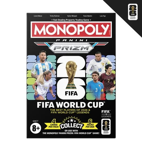 2026 Panini Prizm Monopoly FIFA World Cup 2026™ Trading Card Box (Blaster)