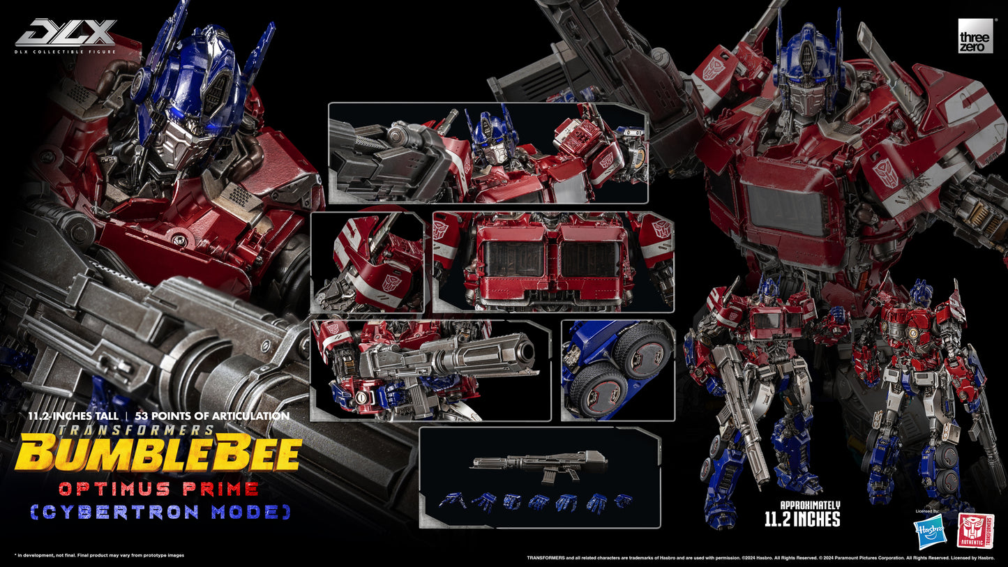 TRANSFORMERS BUMBLEBEE DLX OPTIMUS PRIME CYBERTRON MODE