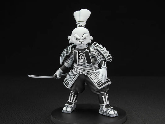 Usagi Yojimbo Figures - Samurai Usagi Yojimbo 40th Anniversary (Black & White Version)