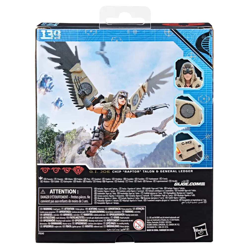 G.I. Joe Classified Series #139, CHIP ""RAPTOR"" TALON & GENERAL LEDGER