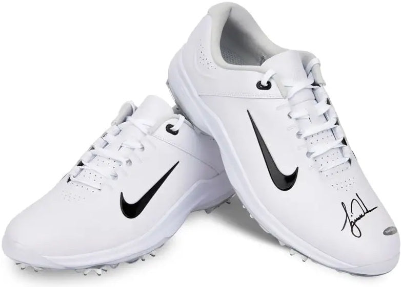 UDA TIGER WOODS AUTOGRAHED NIKE AIR ZOOM TIGER WOODS '20 GOLD SHOES