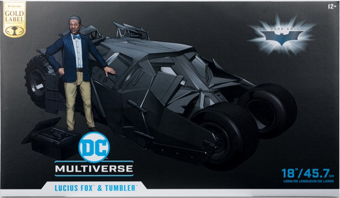 DC 7" SCALE VEHICLES - TUMBLER WITH LUCIUS FOX (THE DARK KNIGHT) (GOLD LABEL)