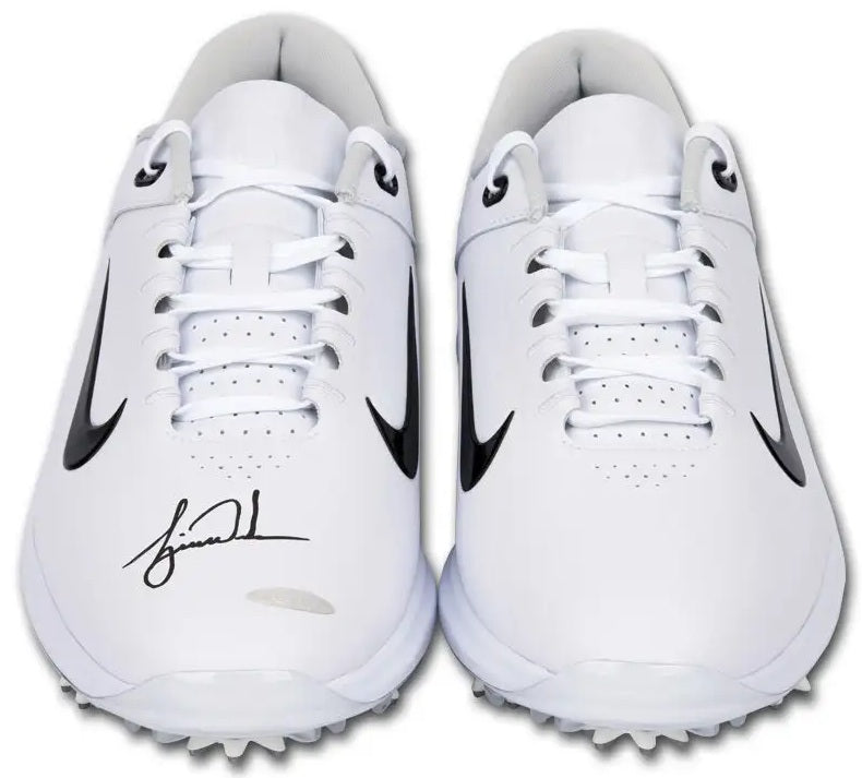 UDA TIGER WOODS AUTOGRAHED NIKE AIR ZOOM TIGER WOODS '20 GOLD SHOES