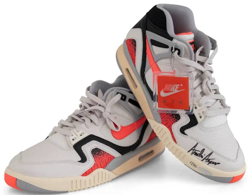UDA ANDRE AGASSI AUTOGRAPHED NIKE AIR TECH CHALLENGE HOT LAVA 2 SHOES