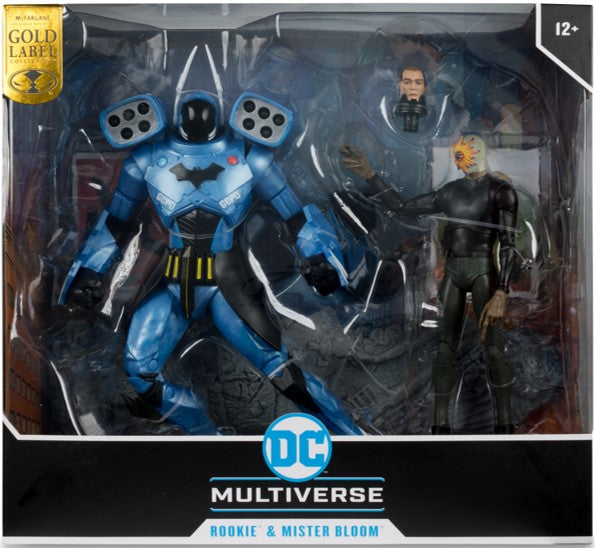 DC MULTIVERSE 7" WITH MEGAFIG 2PK - ROOKIE & MISTER BLOOM (GOLD LABEL) (SDCC)