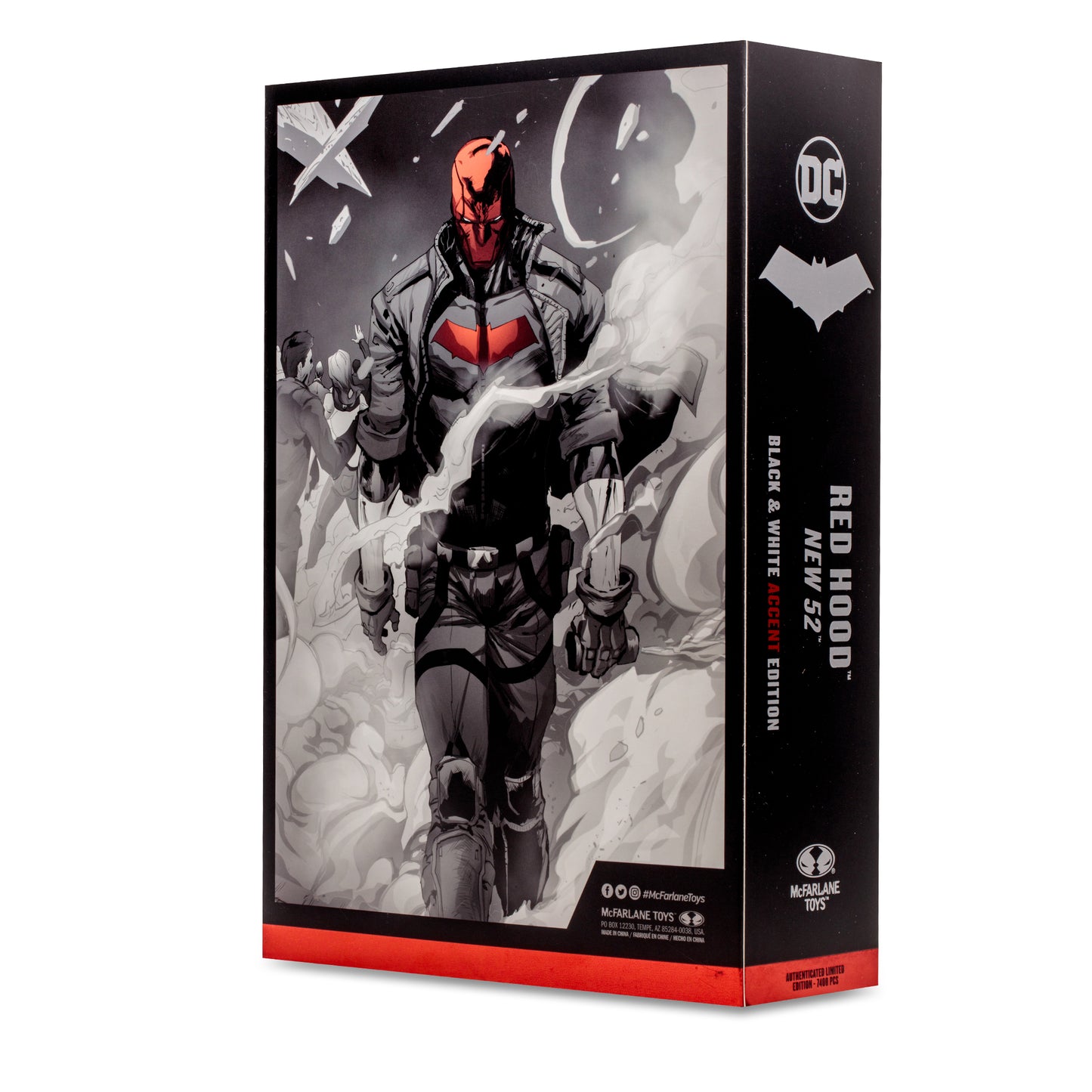 DC MULTIVERSE 7"-GOLD-RED HOOD(NEW 52)(B&W ACCENT)