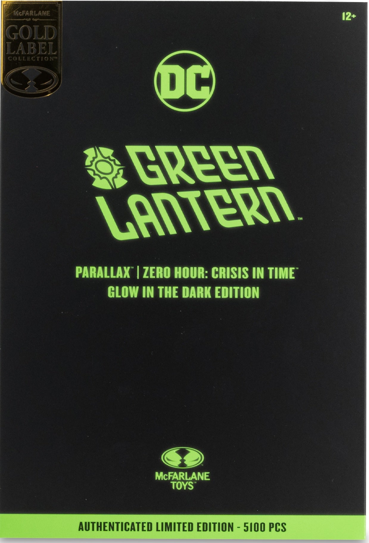 DC MULTIVERSE 7"-PARALLAX GREEN LANTERN(GITD) Gold Label