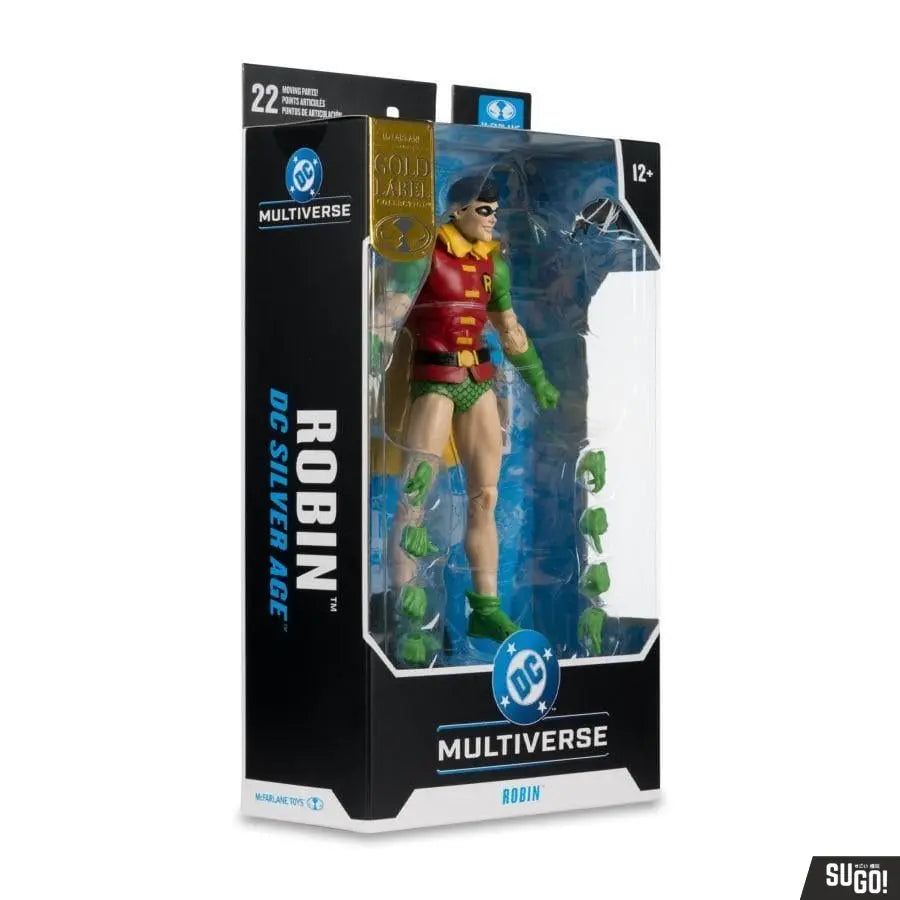 McFarlane Toys DC Multiverse Robin DC Silver Age [Gold Label] 7 Inch Action Figure