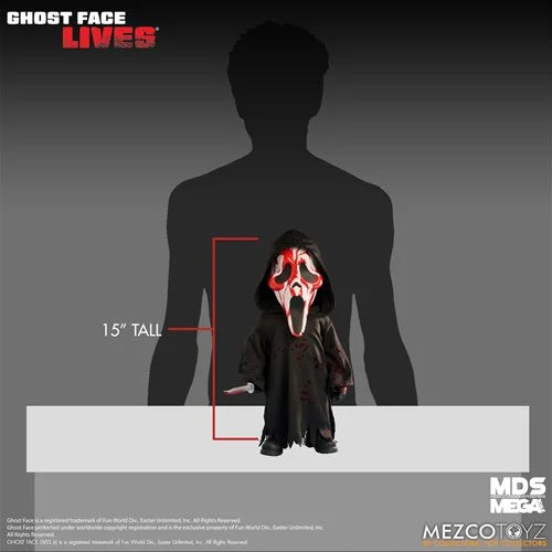 Ghost Face Bloody Version MDS Mega Scale 15-Inch Doll