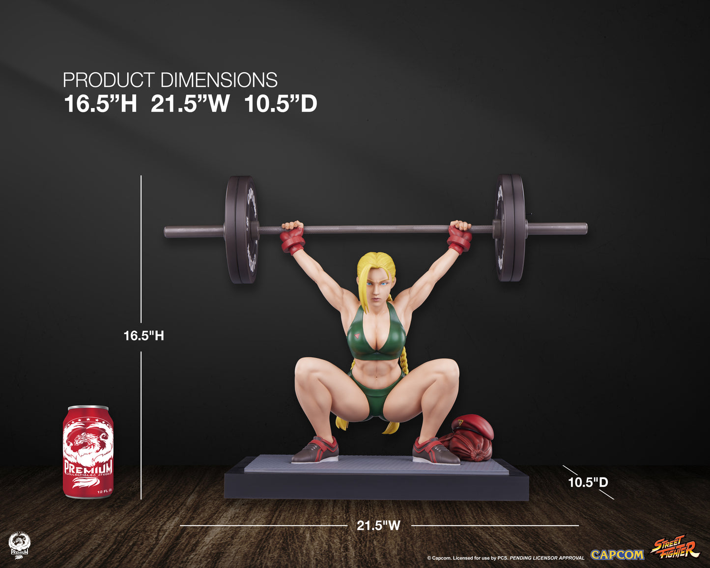 STREET FIGHTER CAMMY POWERLIFTING 1:4 SCALE STATUE