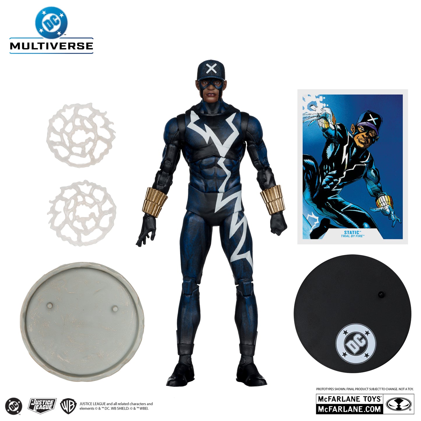 DC MULTIVERSE 7IN - STATIC SHOCK (STATIC SHOCK #1) GOLD LABEL