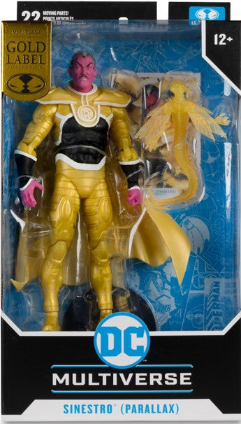 MULTIVERSE SINESTRO (PARALLAX) (GREEN LANTERN) GOLD LABEL 7IN ACTION FIGURE