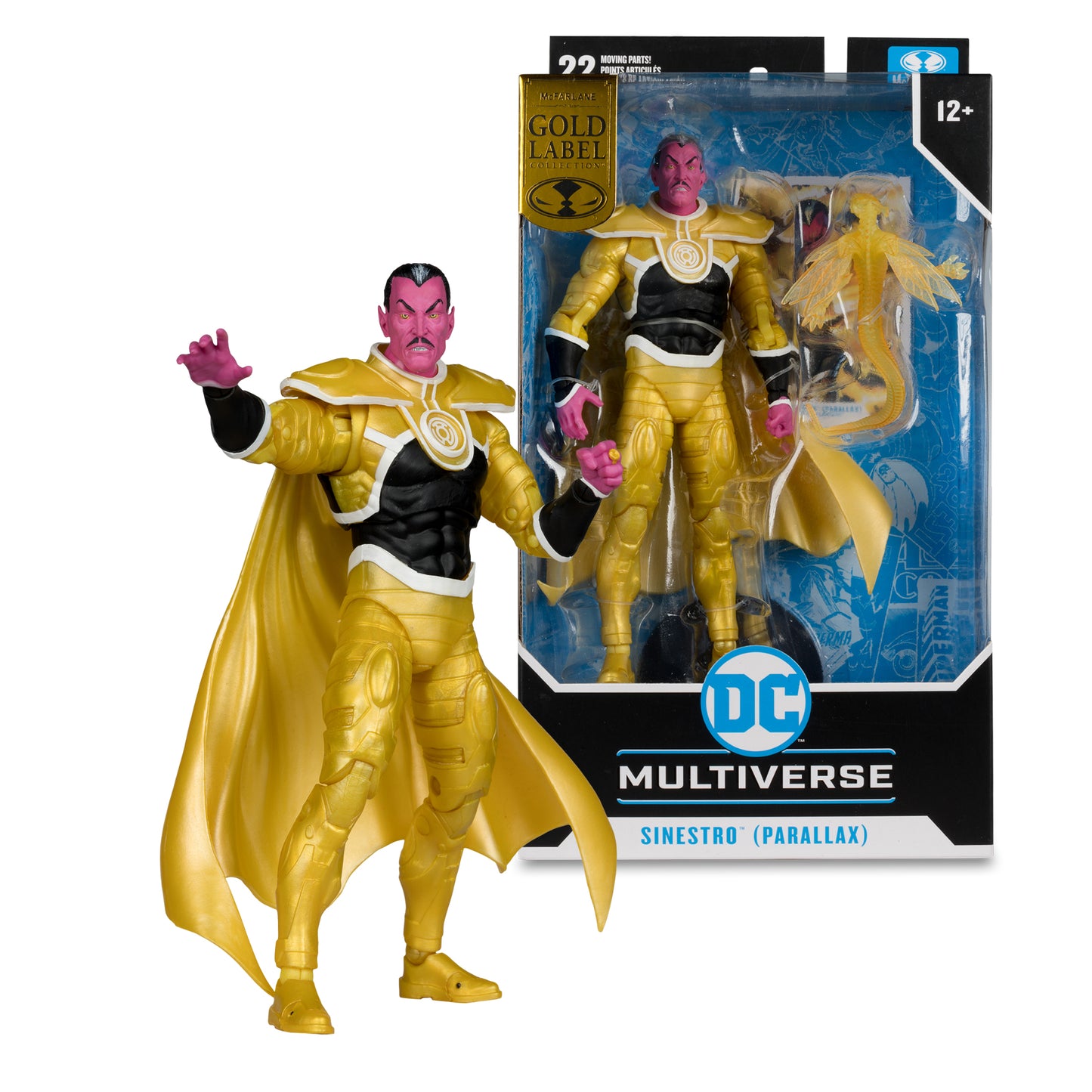 MULTIVERSE SINESTRO (PARALLAX) (GREEN LANTERN) GOLD LABEL 7IN ACTION FIGURE