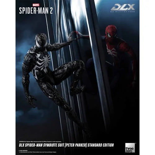 Marvel Spider-Man 2 Spider-Man Symbiote Suit Peter Parker Standard Edition DLX Action Figure