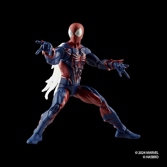 Marvel Legends Series Spider-Man Unlimited, Retro Comics Collectible 6-Inch Scale Action Figure