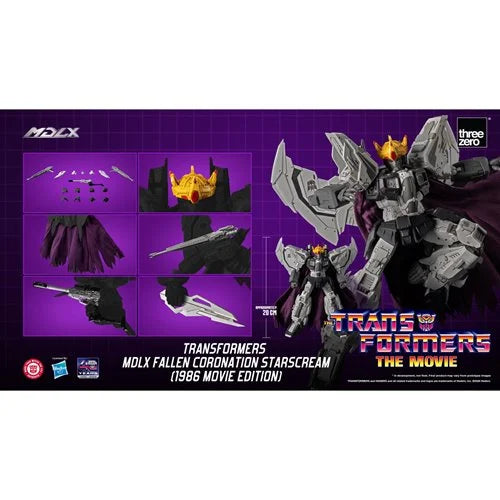 Transformers Fallen Coronation Starscream 1986 Movie Edition MDLX Action Figure