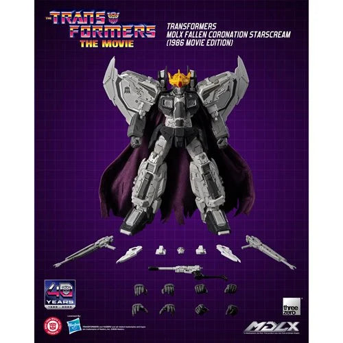 Transformers Fallen Coronation Starscream 1986 Movie Edition MDLX Action Figure