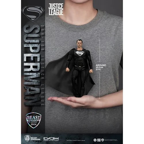 DC Justice League Superman Black Suit DAH-108 Action Figure - **Exclusive**