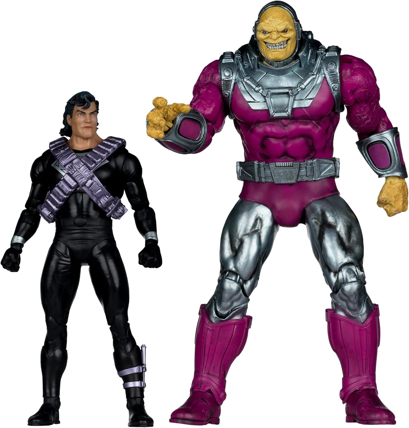 DC MULTIVERSE 7IN WITH MEGAFIG 2PK - MONGUL VS KRYPTONIAN SUIT SUPERMAN