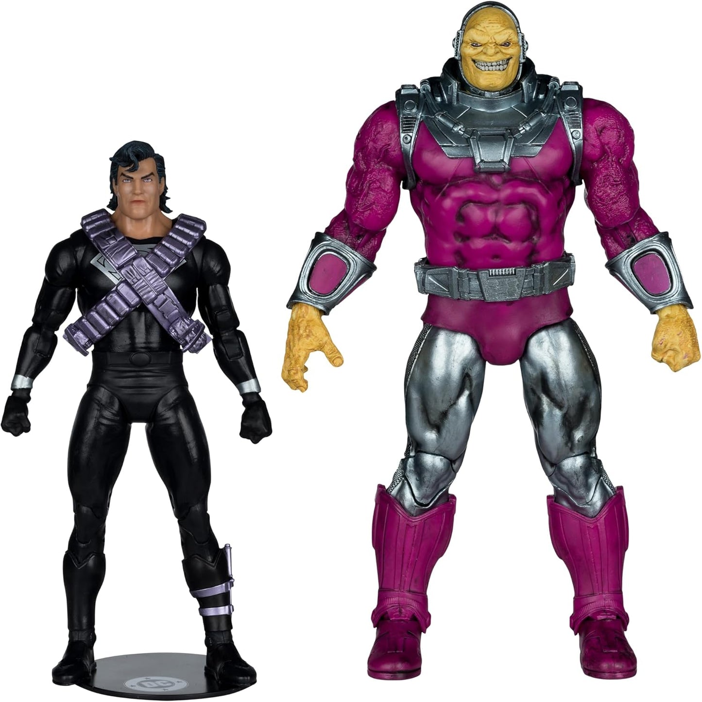 DC MULTIVERSE 7IN WITH MEGAFIG 2PK - MONGUL VS KRYPTONIAN SUIT SUPERMAN