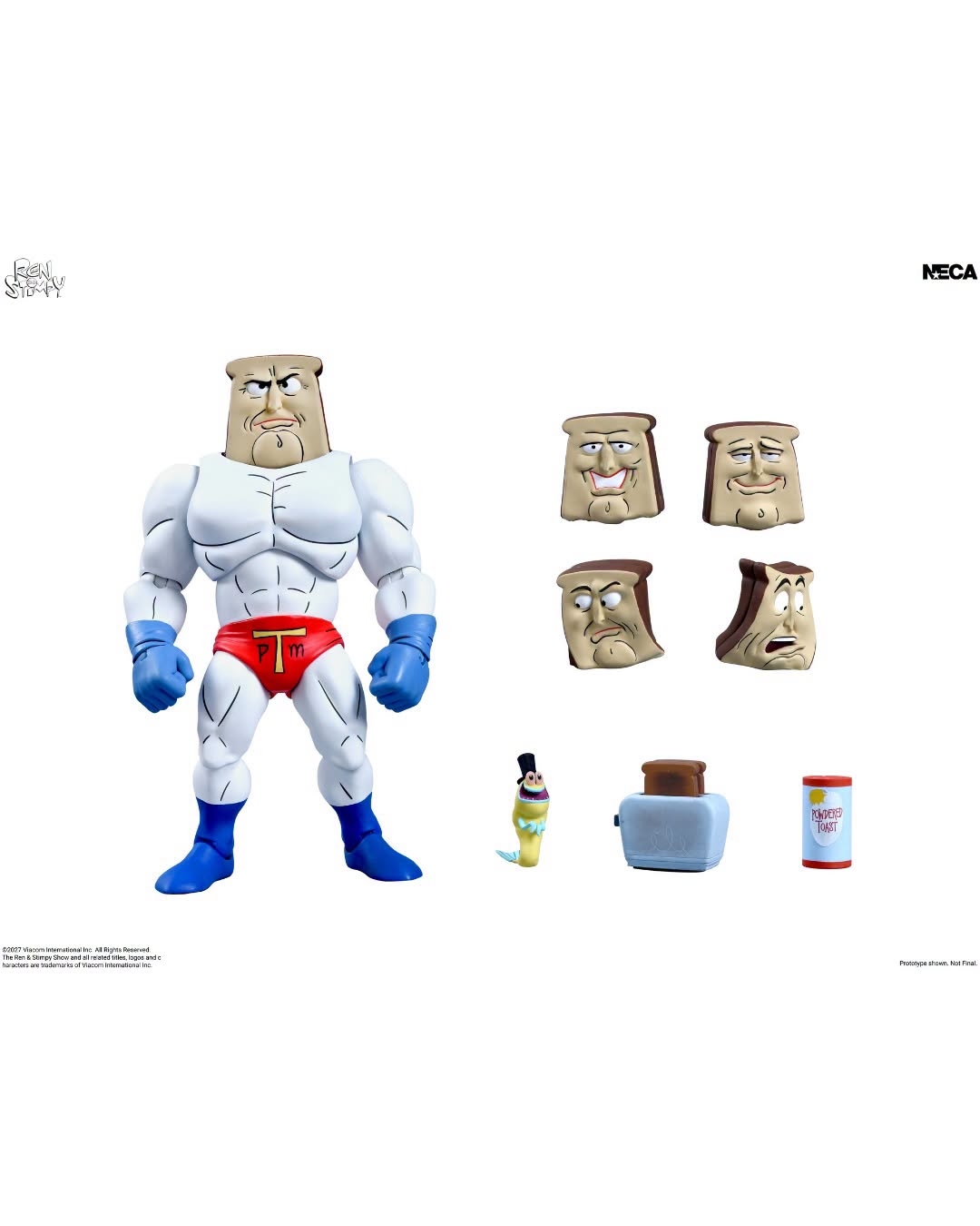 The Ren & Stimpy Show – Ultimate Powdered Toast Man 7” Scale Action Figure