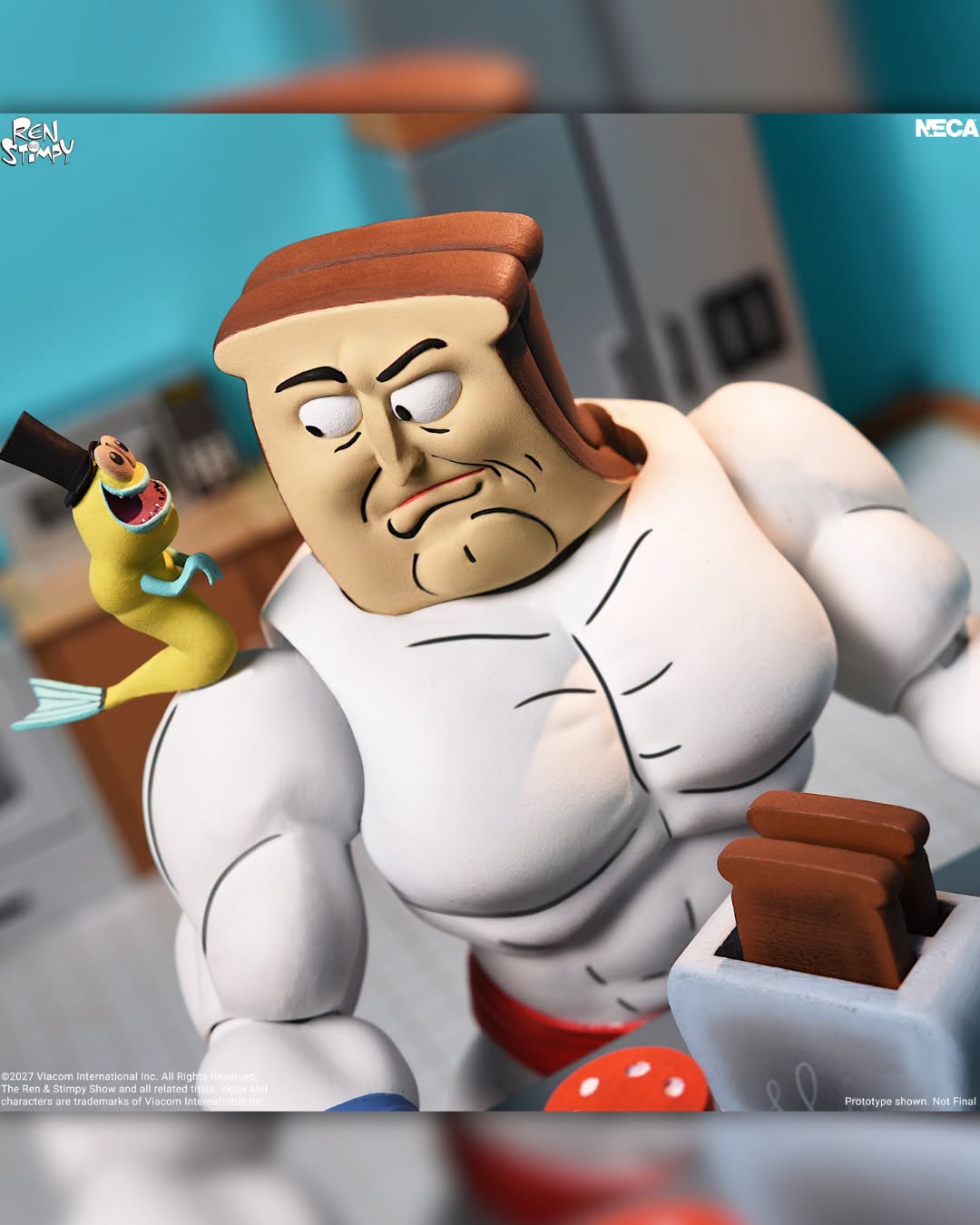 The Ren & Stimpy Show – Ultimate Powdered Toast Man 7” Scale Action Figure