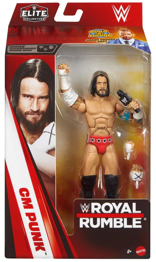 WWE Elite Royal Rumble 2026 - Set of 4 (Punk, Ultimate Warrior, LA Knight & Cena) Corey Graves Build-a-Figure