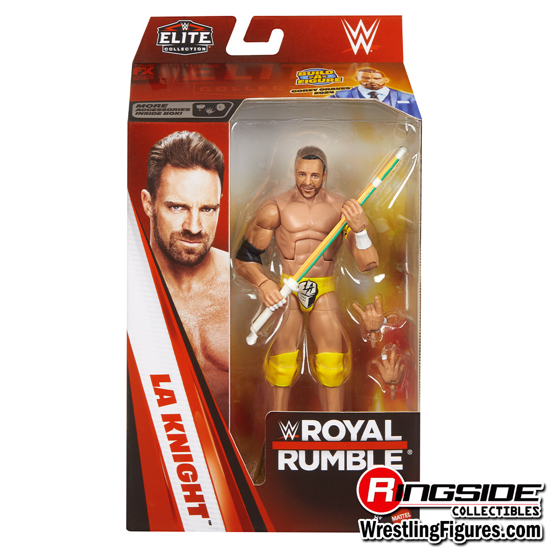 WWE Elite Royal Rumble 2026 - Set of 4 (Punk, Ultimate Warrior, LA Knight & Cena) Corey Graves Build-a-Figure