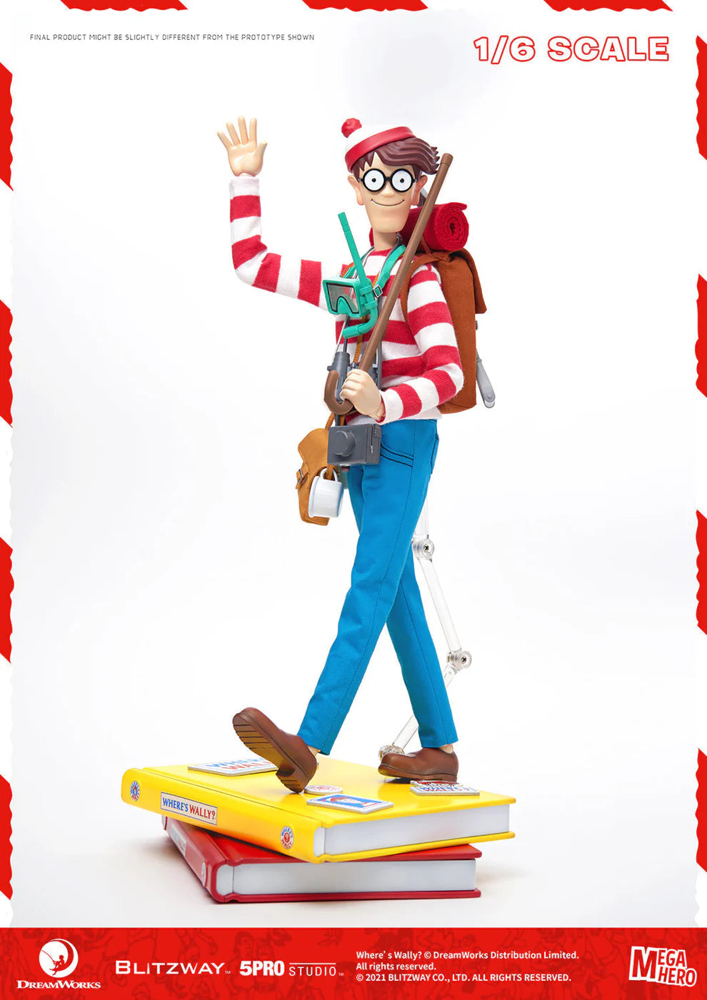 Where's Waldo? 1/12 Scale Waldo Action Figure