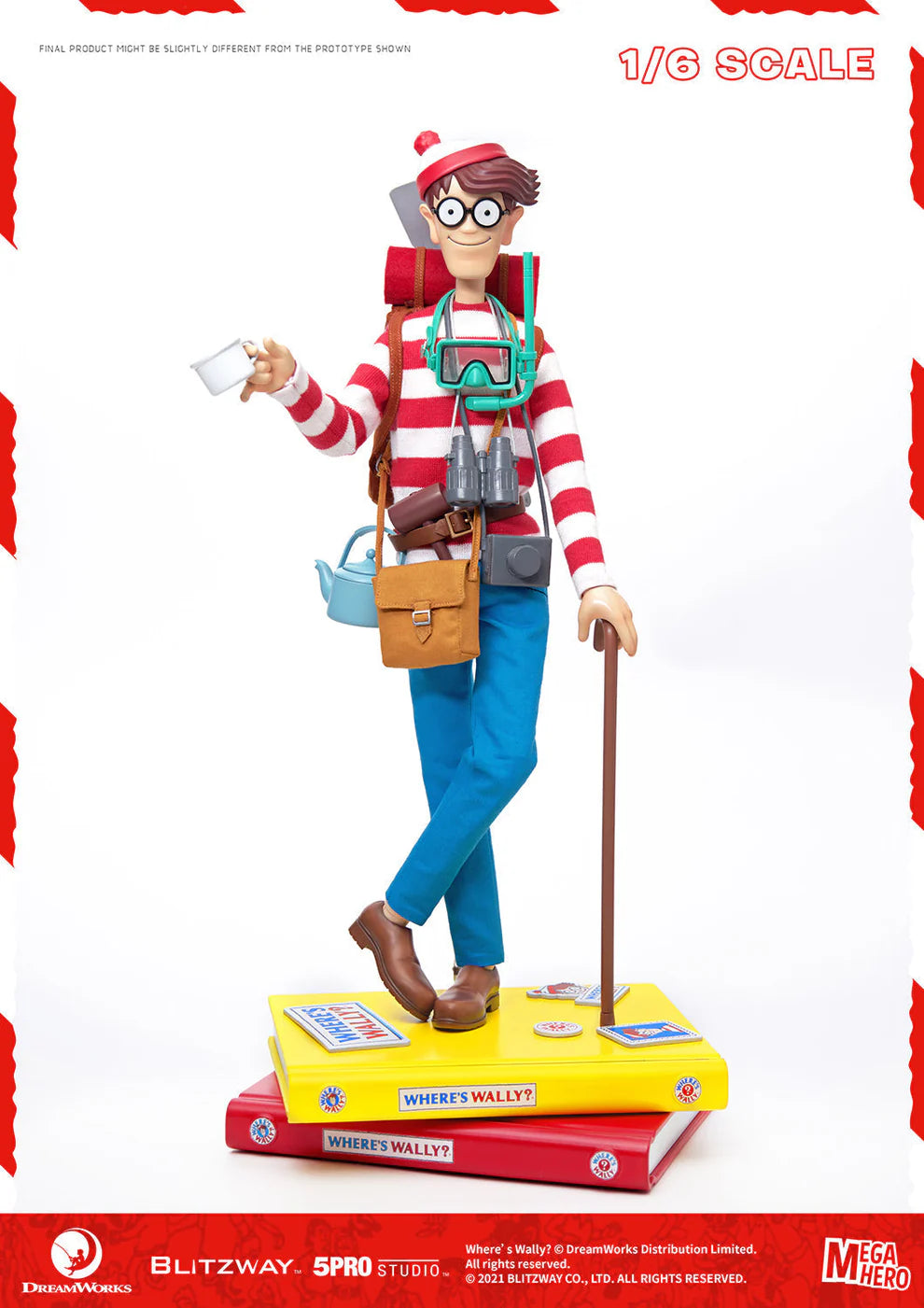 Where's Waldo? 1/12 Scale Waldo Action Figure