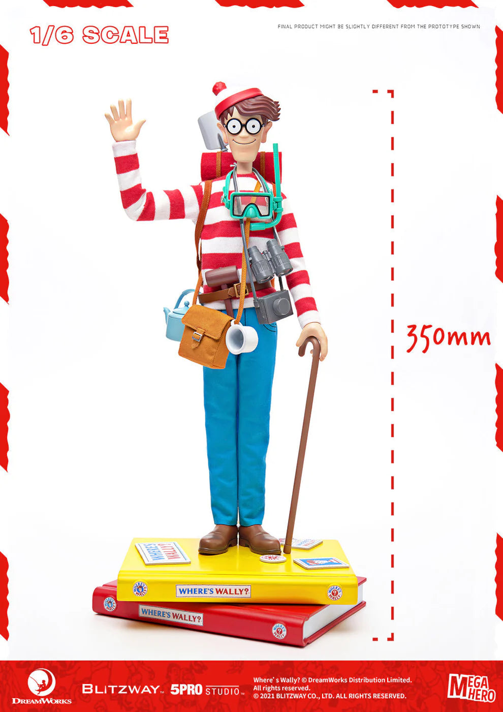 Where's Waldo? 1/12 Scale Waldo Action Figure