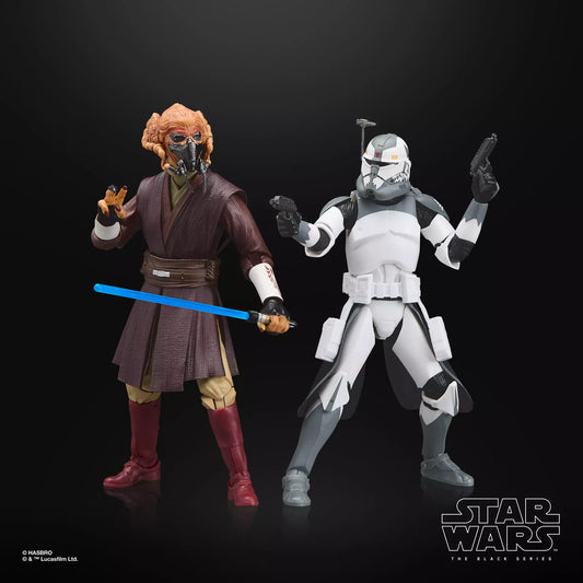 STAR WARS The Black Series Plo Koon & Clone Commander Wolffe **Disney Store Exclusive**