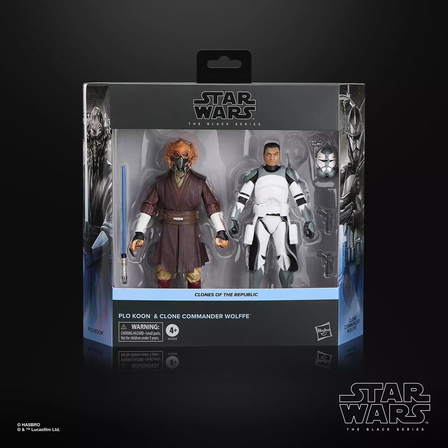 STAR WARS The Black Series Plo Koon & Clone Commander Wolffe **Disney Store Exclusive**