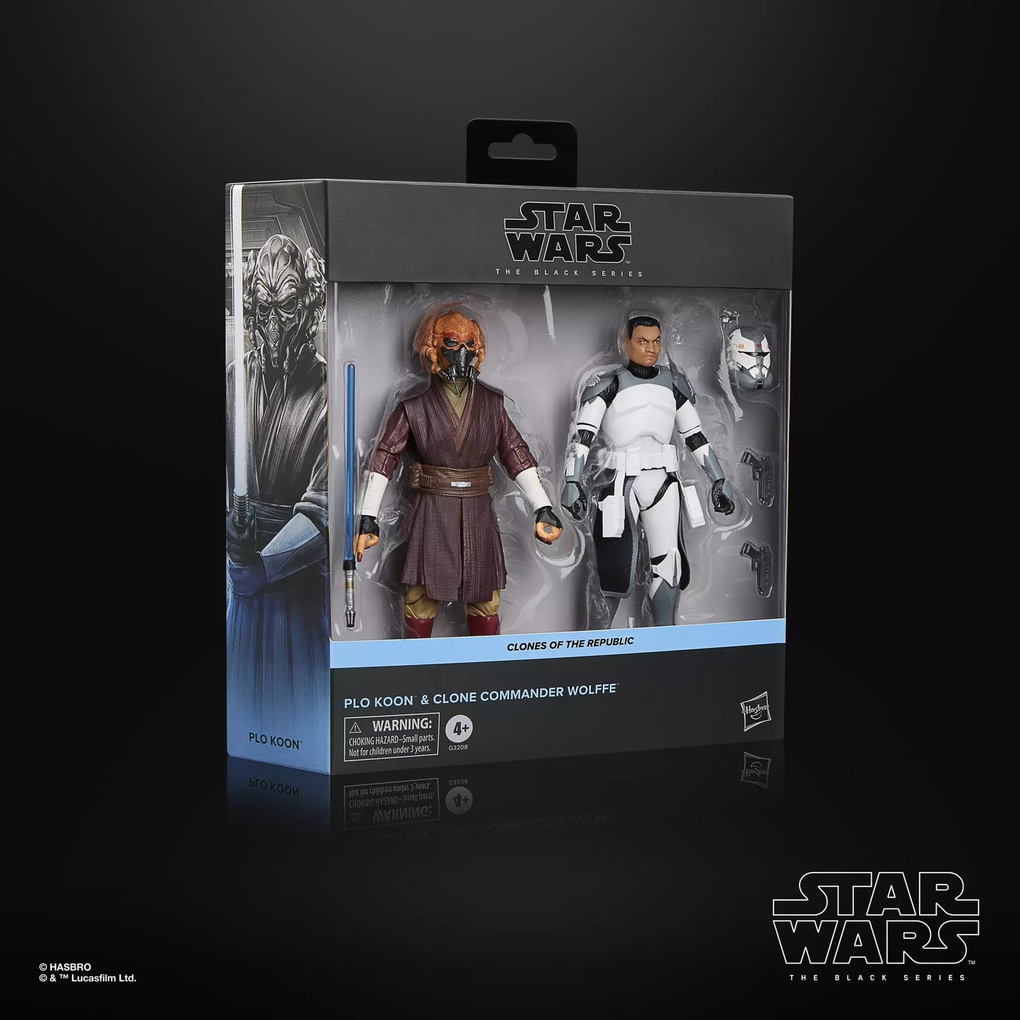 STAR WARS The Black Series Plo Koon & Clone Commander Wolffe **Disney Store Exclusive**