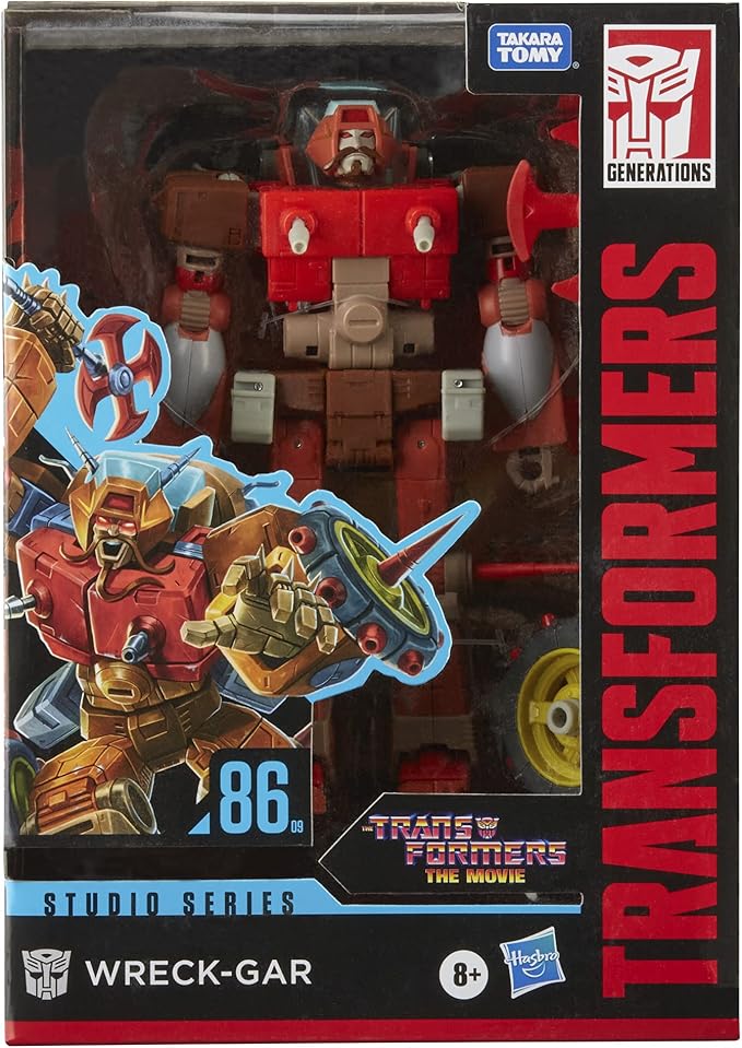 Transformers Toys Studio Series 86-09 Voyager Class The Transformers: The Movie 1986 Wreck-Gar Action Figure, 6.5-inch,
