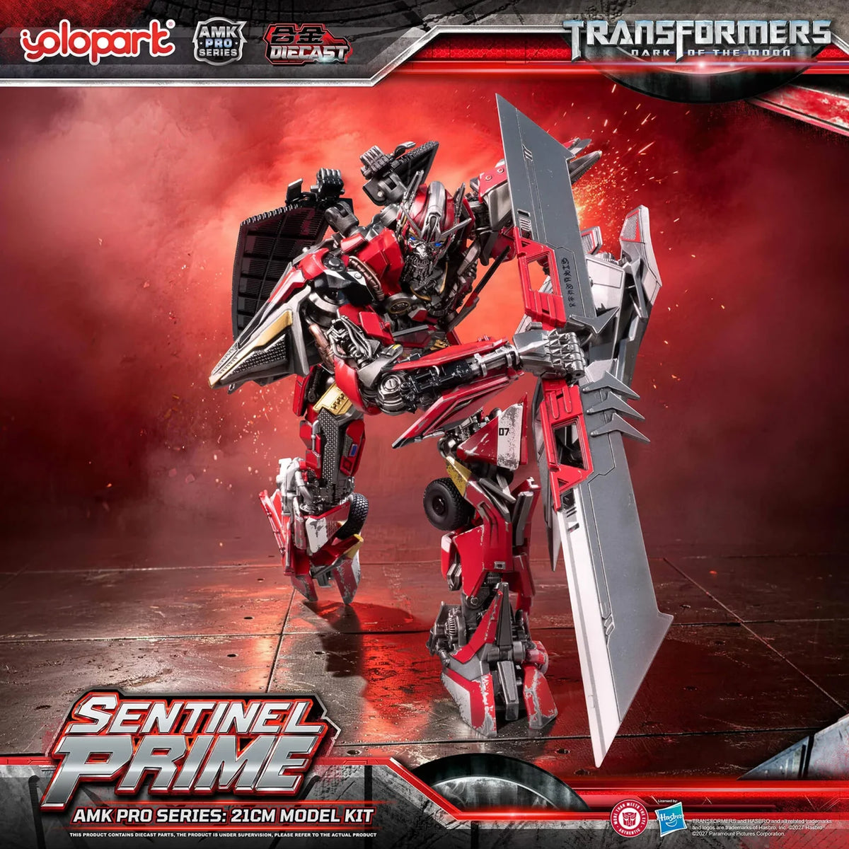 YoloPark TRANSFORMERS: Dark of the Moon: AMK PRO Series Sentinel Prime Collection Edition