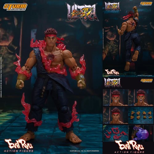 Street Fighter Figures - 1/12 Scale Evil Ryu (Ultimate Street Fighter IV)