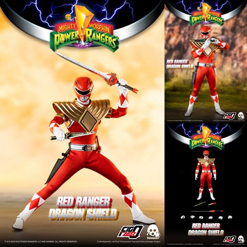 Power Rangers Figures - 1/6 Scale Dragon Shield Red Ranger Exclusive