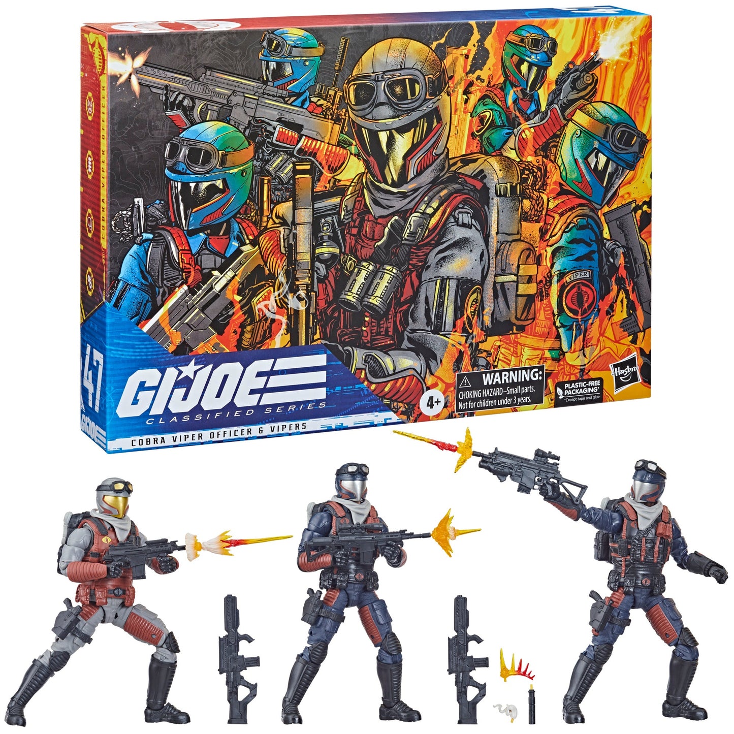 G.I. Joe Classified Series Cobra Viper Officer & Vipers #47 Action Figures
