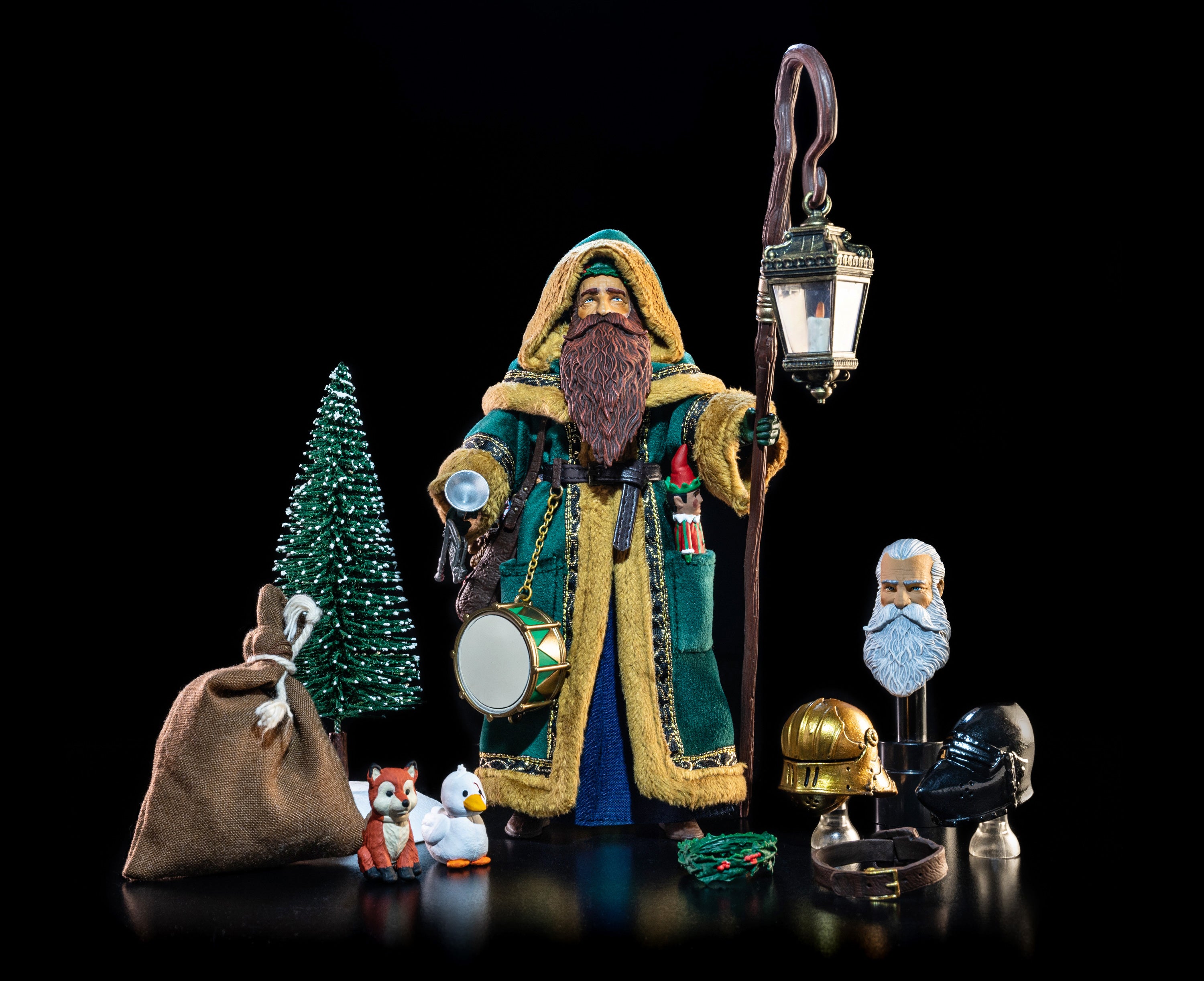 Father Time Robe Figura Obscura: Father Christmas, Green Robes – Titan Toyz
