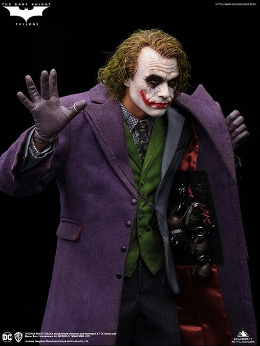 Queen Studios The Dark Knight Heath Ledger Joker 1:4 Scale Collectible Statue (Artist’s Edition)(Rooted Hair)