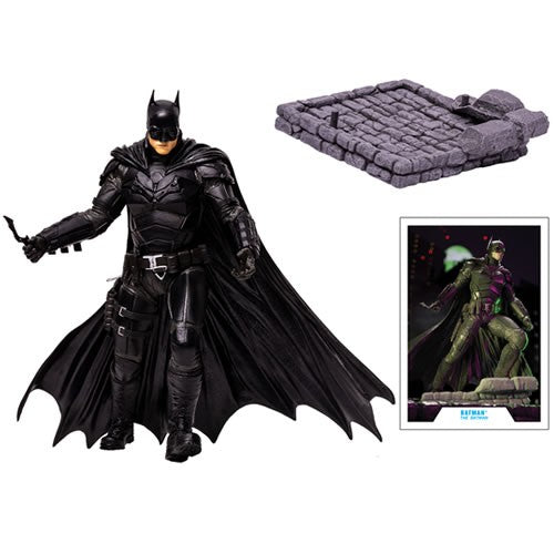 DC Multiverse Posed Statues - The Batman (2022 Movie) - 12" Scale Batman